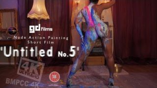 Nude Ebony Action Gold Body Painting ‘Untitled No.5’ • GD Films • BMPCC 4K Deep House