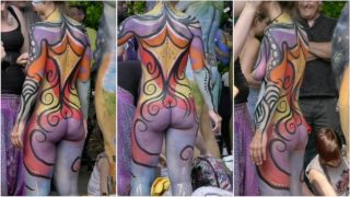 Creative Body Painting NYC 2018: Inside the tent