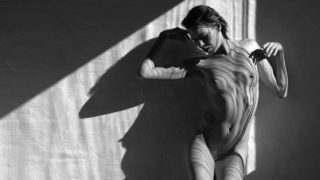 Shadow Tango: Nude Model Dancing in Beautiful Light by CommandoArt