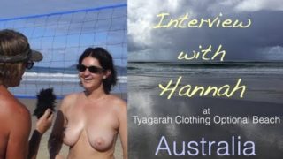 Interview with Hannah at Tyagarah clothing optional beach