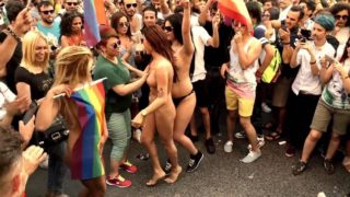 LGBT Week in Istanbul. Typical Lesbian Behavior in Turkey @ 0:21 and YIKES!