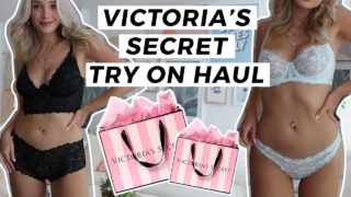 Super hot Victoria secret try on, Stunning through out but see though bra 4:00 5:26 6:10 6:47