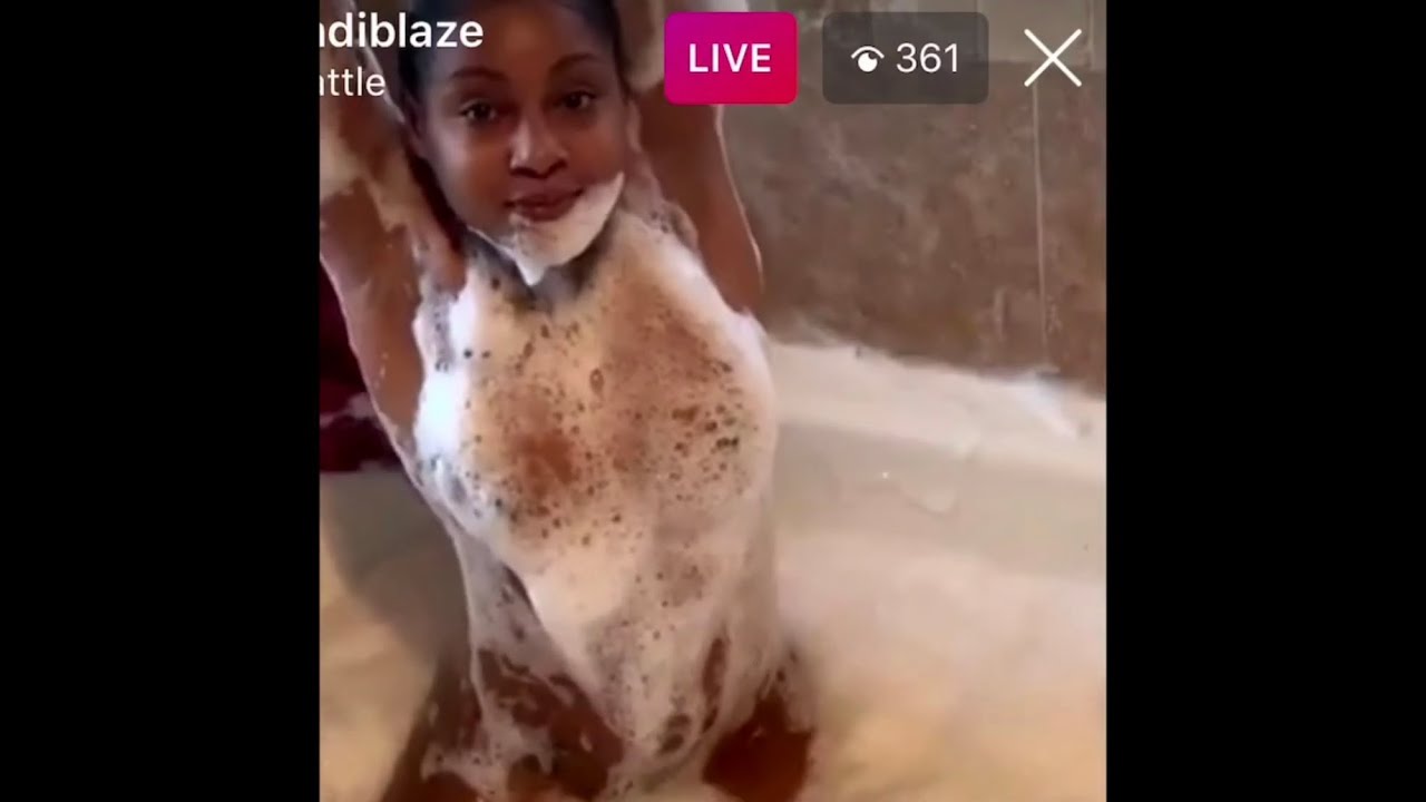 IG LIVE - Bath Twerk (nip Slip) - YTboob
