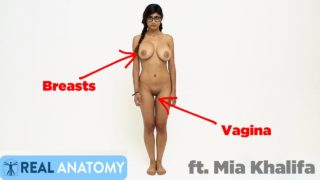 Mia Khalifa is educating us on the female anatomy or some bullshit.