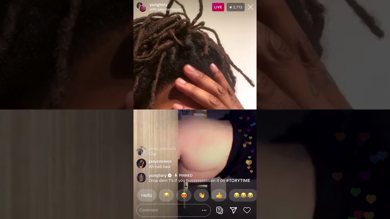 YUNG TORY HAD GIRL GET NAKED ON IG LIVE!!!! #ToryTime