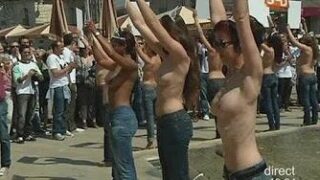 Des femmes seins nus pour le dépistage (Montpellier)