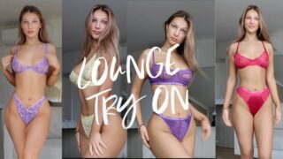Gracie J | LOUNGE LINGERIE TRY ON HAUL (See through)