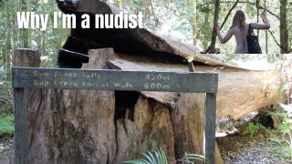 Nude ass in the woods