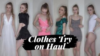 01:38 02:30 05:50 And More – Quarantine Clothes Trying on Haul – CHRISTMAS DRESSES
