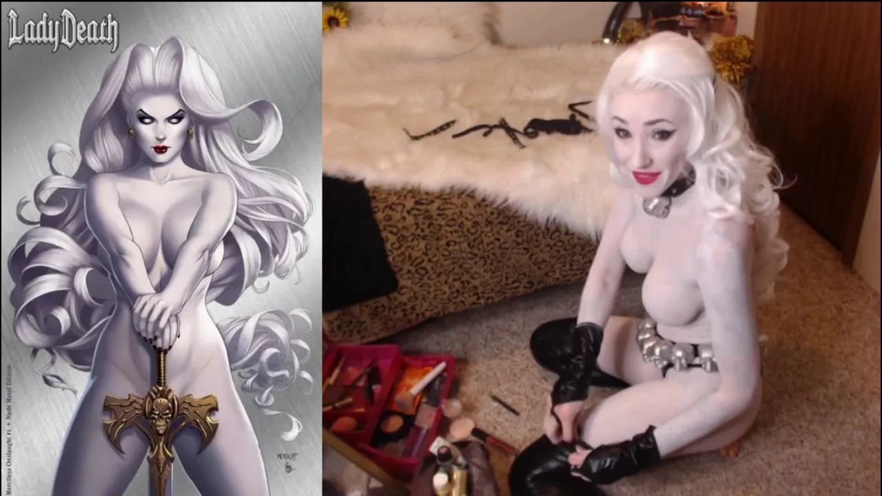 Lady death nude