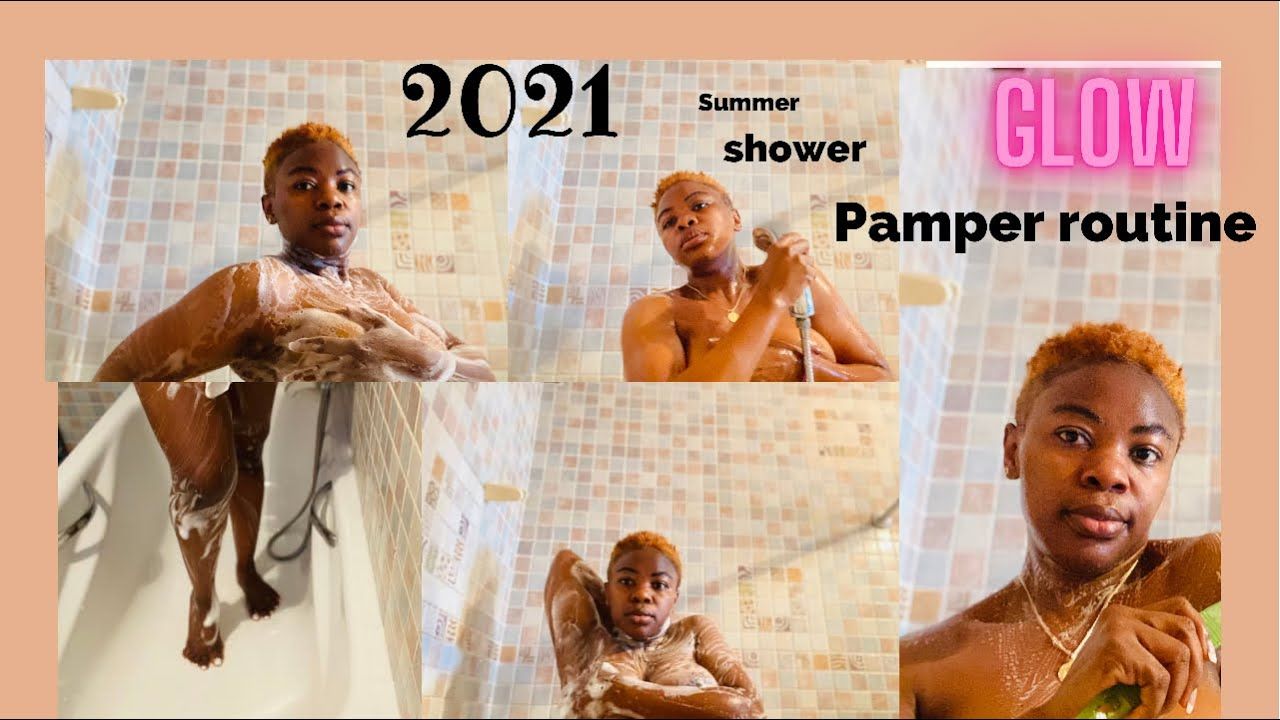 Shower routine nipple slip