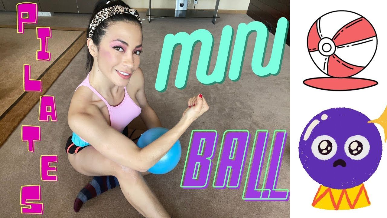 10 minutes PILATES miniball WorkOUT – nipple slip @ 4:20 pussy slip @6:16  and more