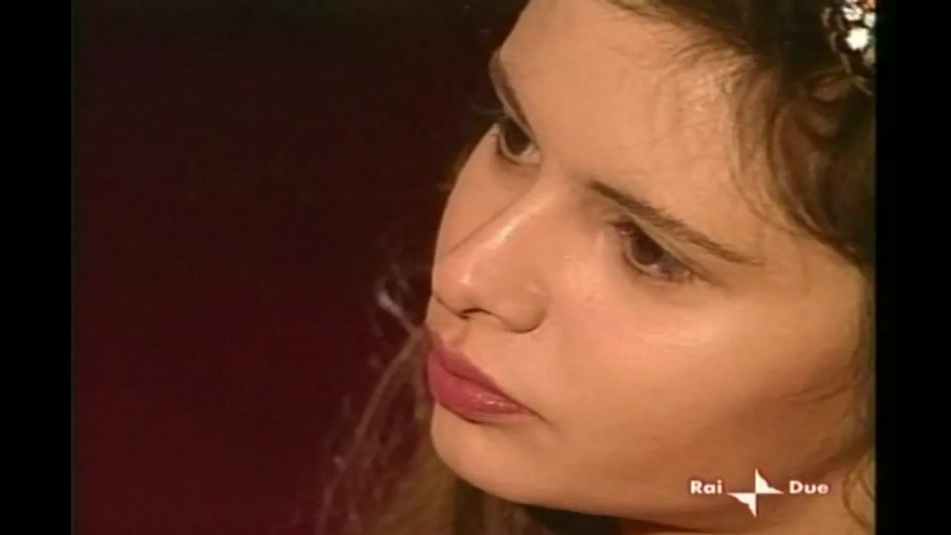 Debora Caprioglio in a revealing shot