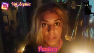 Pantera, Halloween edition – dildo in pussy – mirror