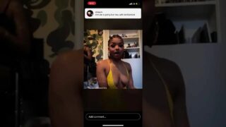 Chrisean Rock IG Live Nip Slip