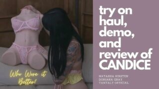 Sex doll fisting and see through try on haul