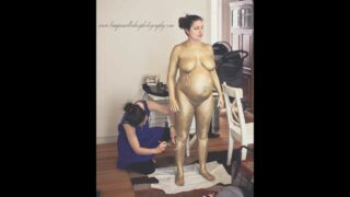 [Pregnant] Chelsea’s Bodypainting Maternity Session (0:35)
