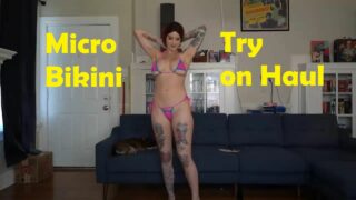 Micro Bikini Try On Haul
