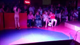 Stripper likes to pull things out of her vagina (3:49, “Benidorm Sticky Vicky 2014”)