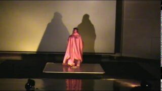 Naked butoh performance… with a strap on? (8:56 or https://youtu.be/HQPvzBcdNkI?t=536)… If scrambled, set video quality to 144p…