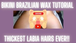 Brazilian wax: Pussy looks so cute after waxing! Visit r/youtube_gonewild for more!