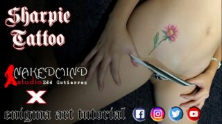 Sharpie Tattoo Flower @5:20
