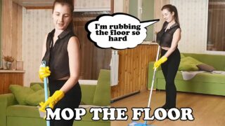 Mop the floor | braless sheer shirt