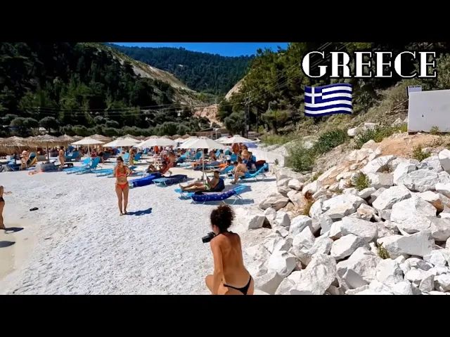 Greece Beach Walk, Topless Beauty - YTboob