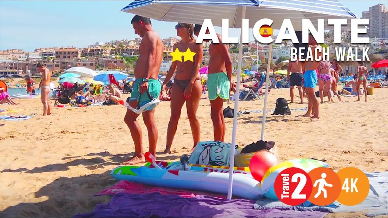 Provocative Fingering on Outdoor Sands in Spain