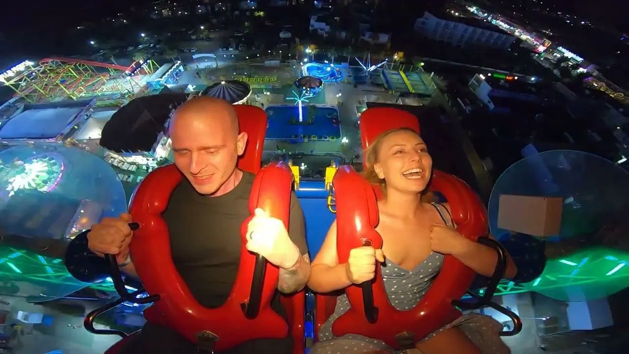 Thrilling and Sexy: The Topless Sling Shot Ride!
