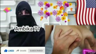 Hijab, flowers, flag, and boobs. Very odd video “Breast hand expression learn | USA 🇺🇸 Mom | big boobs handexpression tutorial learn this video”