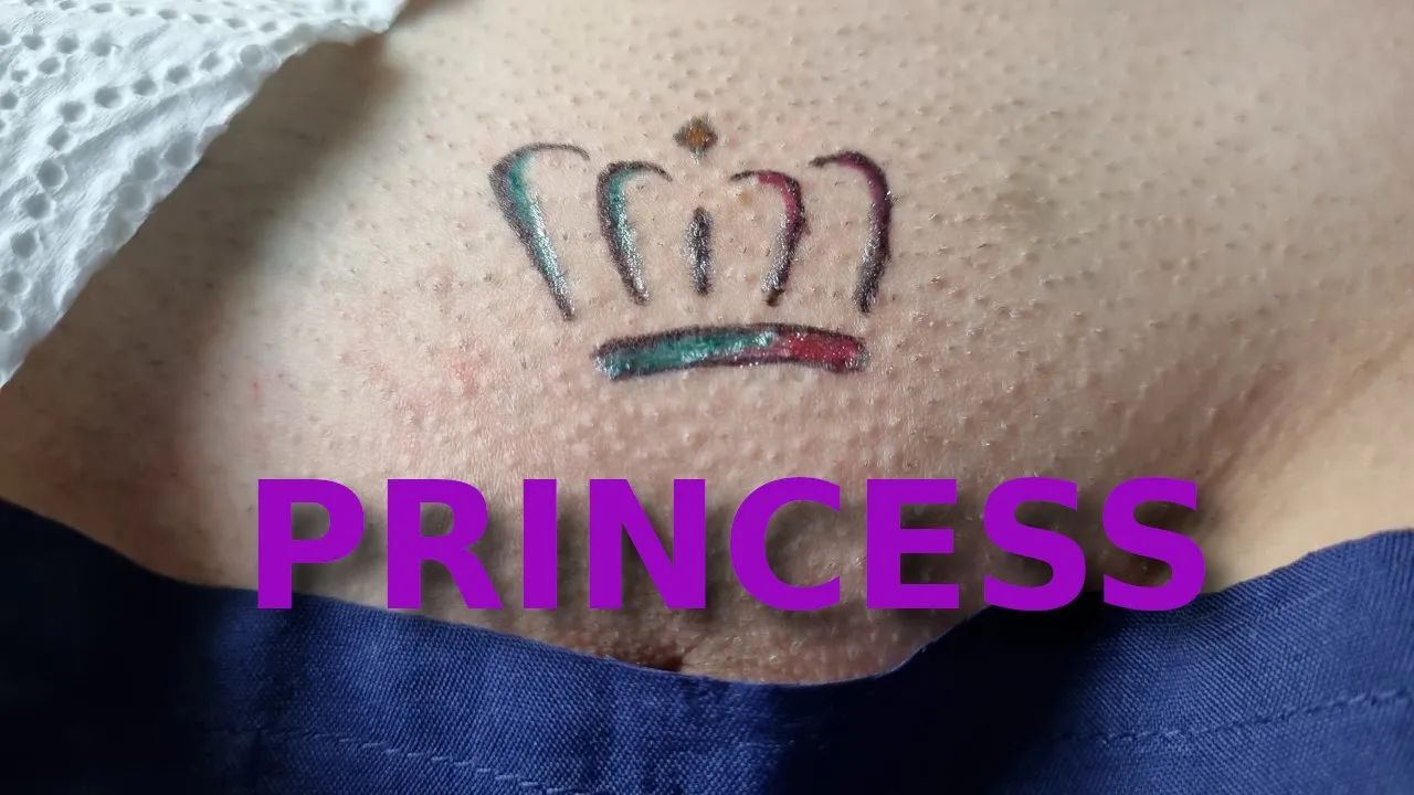 Crown tattoo over pussy porn