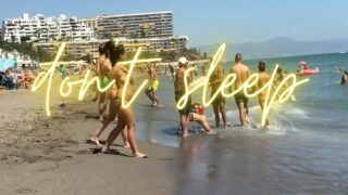 Spain beach topless at 3:26