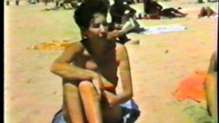 vintage topless beach Italy at 10:37