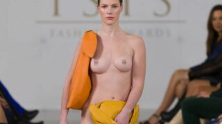 Nude Runway 2 – girl wearing nothing but backpack