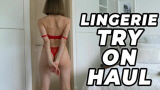 KatiaBang See Through Lingerie Try On Haul