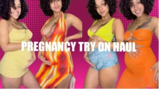 Pregnant Try on Haul by Jasper 3:21 Slips in whole video