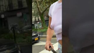 Wet tshirt in NYC