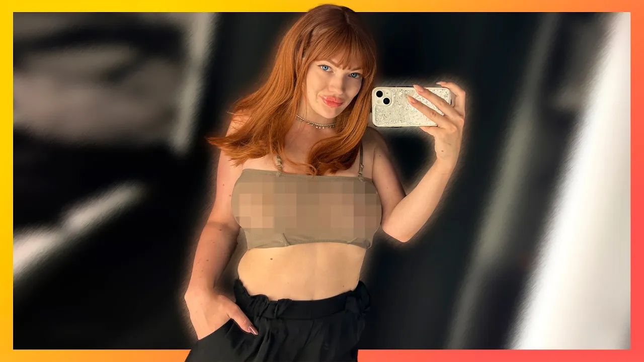 Try On Haul Transparent Lingerie At The Mall YTboob 