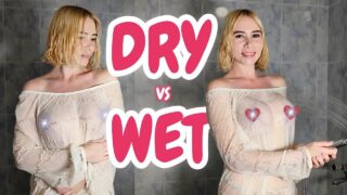 Dry vs Wet: See-through Try on Haul and Transparent Fabric Test