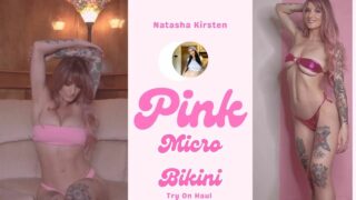 Pink Paradise: Breast Cancer Awareness Micro Bikini Try-On Haul ft Dossier Perfume