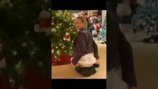 Girl flashing ass in public