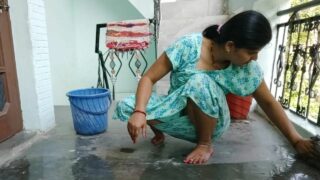 Shiksha family vlog cleaning floor