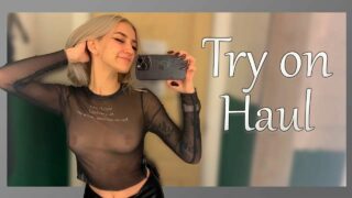 Moonsi Morfin | See-Through Try On Haul | breast | chest | boobs