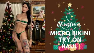 Christmas Micro Bikini Try On Haul Ft Dossier