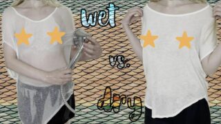 Wet vs Dry Try-On – Soft and Sheer Hollister Top!