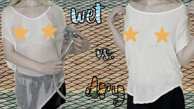 Wet Vs Dry Try-On - Soft And Sheer Hollister Top! - YTboob