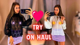 [4K] Transparent Try on Haul with Amy | new channel