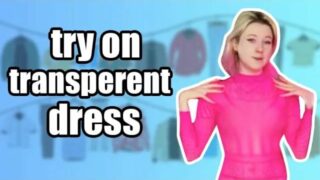 Try on transparent dresses | The Transparent Elegance Experience