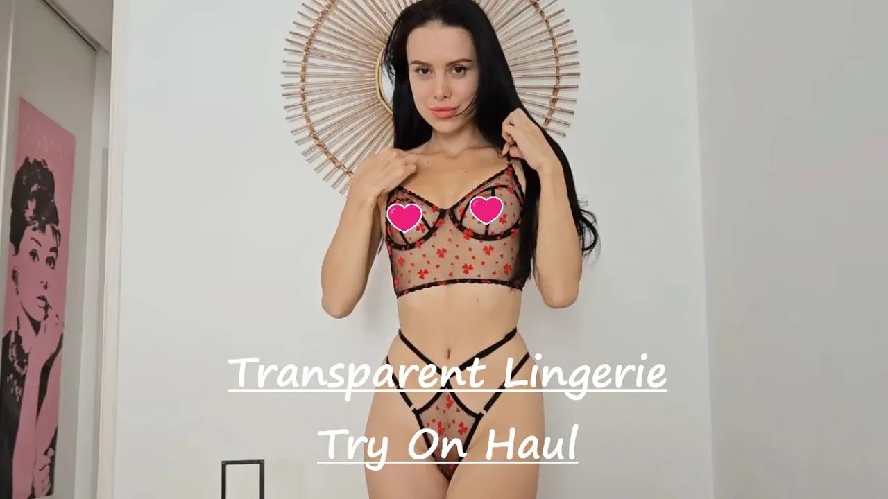 Transparent and See through Lingerie Try On Haul YTboob 